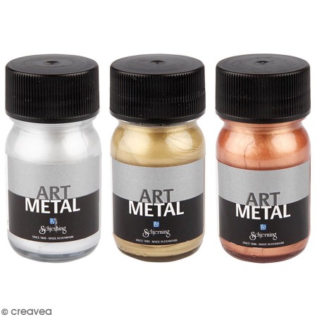 Peinture acrylique métallisée - Différents coloris - 30 ml