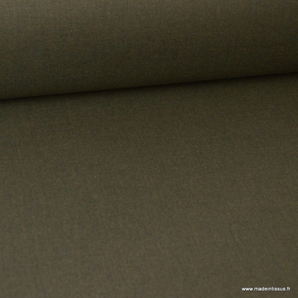 Tissu gabardine polyester viscose enduite étanche bronze - Photo n°2