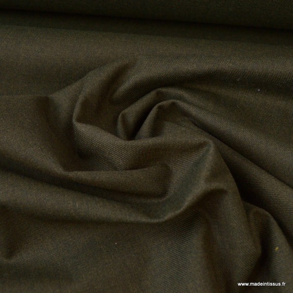 Tissu gabardine polyester viscose enduite étanche bronze - Photo n°3