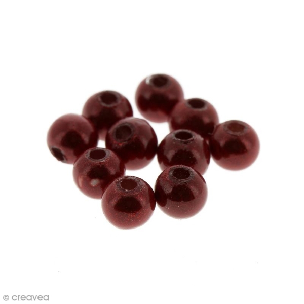 Perles magiques Rouges - 4 mm - 10 pcs - Photo n°1