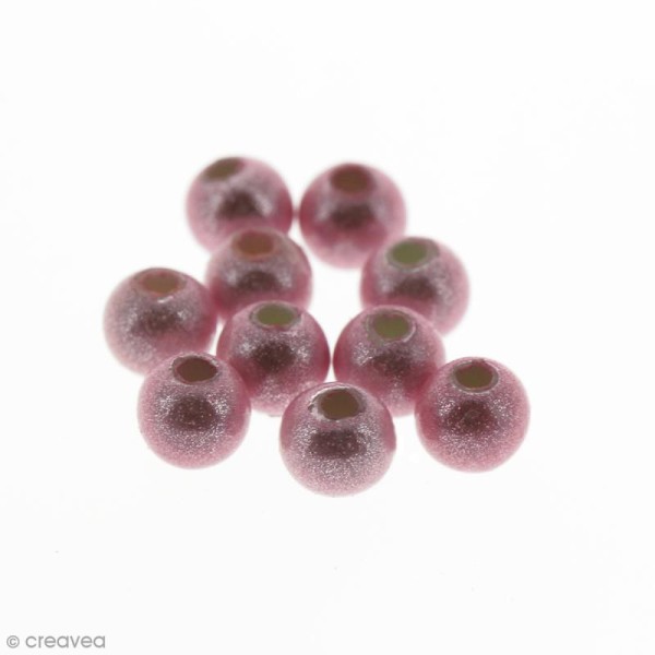 Perles magiques Rose clair - 4 mm - 10 pcs - Photo n°1