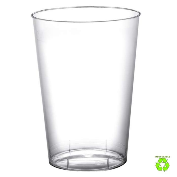 20 Gobelets plastique recyclable transparent 20 cl - Photo n°1