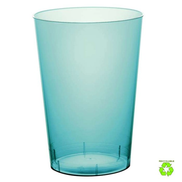 20 Gobelets plastique recyclable turquoise 20 cl - Photo n°1