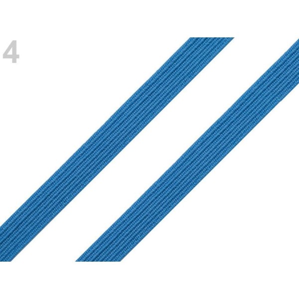 5m 4 Bleu Turquise Plaine Élastique Largeur de 10mm, de la Lingerie Et de la Boutonnière, Tricot, Me - Photo n°1
