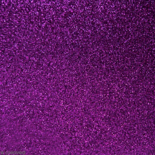 Tissu pailleté Violet - 70 x 45 cm - Photo n°1