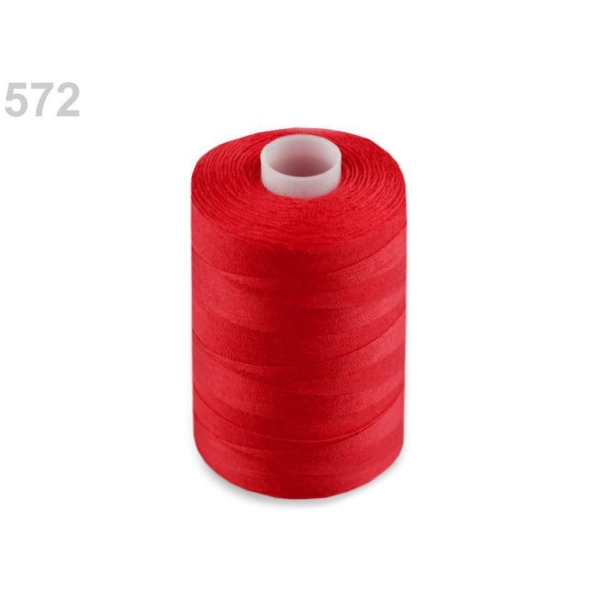 12pc Rouge Polyester Fil à Coudre Ntf 40/2 1000m, Fils, Mercerie, - Photo n°1