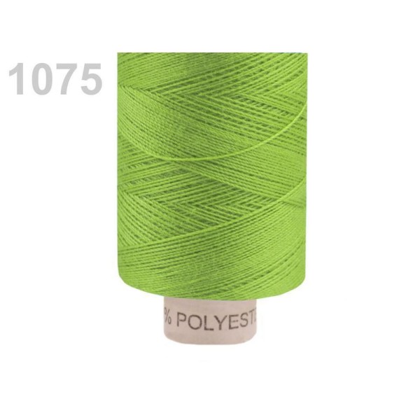 5pc Fern Green Polyester Fil à Coudre Ruban 14,8 x 2; 500 m Par Bobine, Fils, Mercerie, - Photo n°1