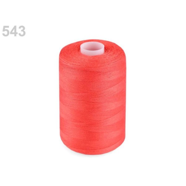 12pc Corail Rouge Polyester Fil à Coudre Ntf 40/2 1000m, Fils, Mercerie, - Photo n°1