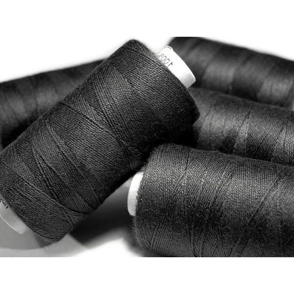 1pc Noir 100% Polyester Jeans du Fil à Coudre 200m 30x3, les Autres Threads, Mercerie, - Photo n°1