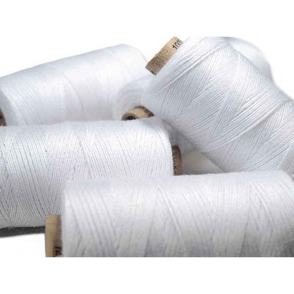 1pc Blanc 100% Polyester Jeans du Fil à Coudre 200m 30x3, les Autres Threads, Mercerie, - Photo n°1