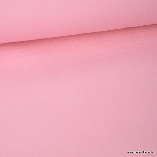 Tissu jean stretch coloris rose x1m - Photo n°3