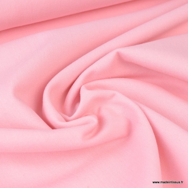 Tissu jean stretch coloris rose x1m - Photo n°1