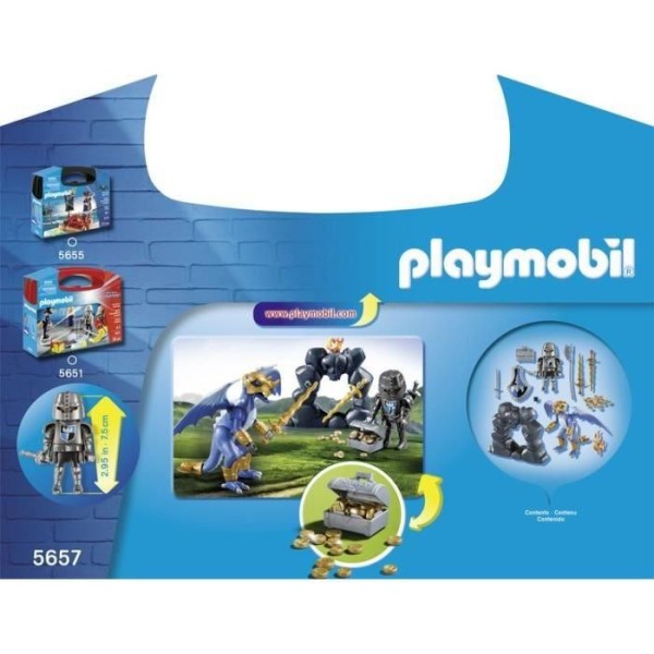 Playmobil - 5657 - Valisette Chevaliers Du Dragon - Photo n°3