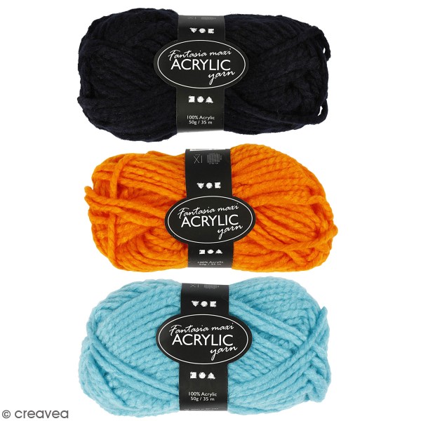 Pelote de laine Fantasia Maxi - Acrylique - Plusieurs Coloris Disponibles - 50 g - 35 m - Photo n°1
