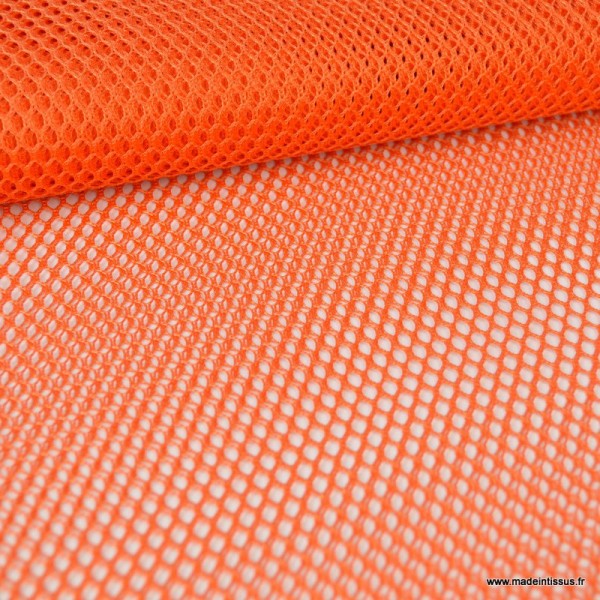 Tissu Filet Orange - au mètre - Photo n°1