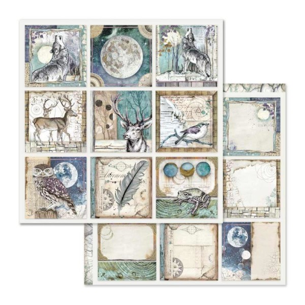 Papier scrapbooking Stamperia - Cosmos - Carte - 30,5 x 30,5 cm - Photo n°1