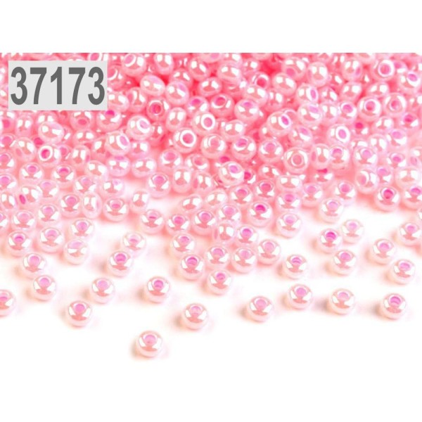 20g 37173 Lumière Rose Perles de rocaille PRECIOSA 10/0 - 2.3 mm - Photo n°1