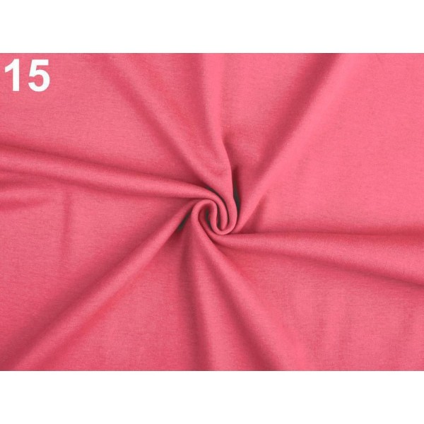 1m 15 Rose Corail Élastique Tissu en Coton Lisse, Velours, Cuir, Denim, Pse, d'Autres Tissus - Photo n°1