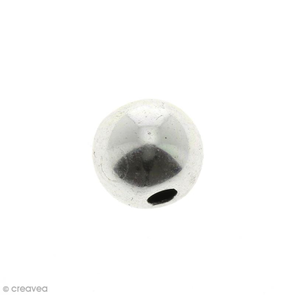 Perle en métal 6 mm - Photo n°1
