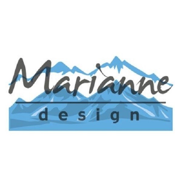 Matrice de découpe Marianne design - Bordure montagne enneigée - 2 pcs - Photo n°2