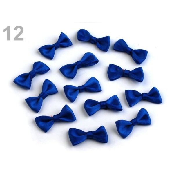 5pc 12 Bleu Marine de Mariée en Satin Bow 12x25mm, des Arcs, des Vêtements, des Chaussures Décor Et - Photo n°1