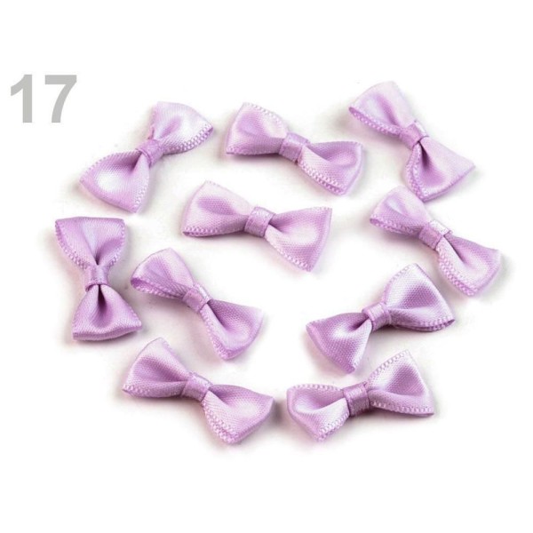5pc 17 de la Lumière Violette de Mariée en Satin Bow 12x25mm, des Arcs, des Vêtements, des Chaussure - Photo n°1