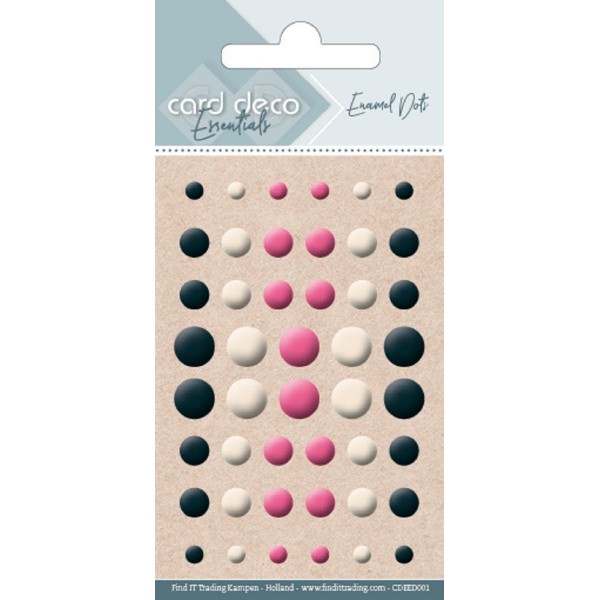Stickers 3D adhésifs Emanels dots Card Deco - 48 pcs - Photo n°1
