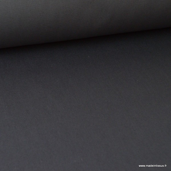 Tissu sergé coton extra lourd GRIS 350gr/m² x1m. - Photo n°1