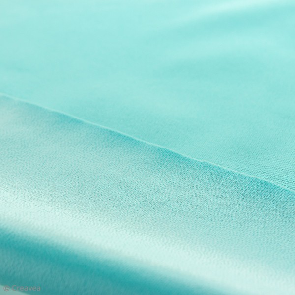Tissu PUL imperméable - Bleu turquoise - Par 10 cm (sur mesure) - Photo n°2