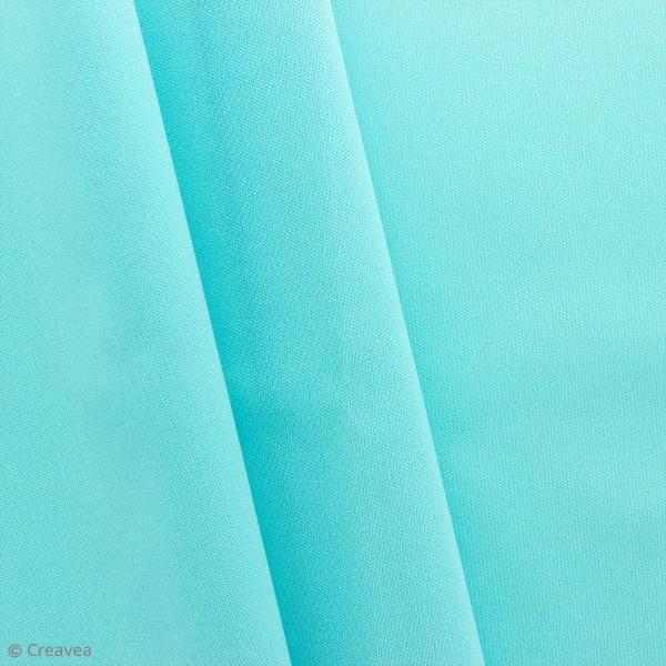 Tissu PUL imperméable - Bleu turquoise - Par 10 cm (sur mesure) - Photo n°1