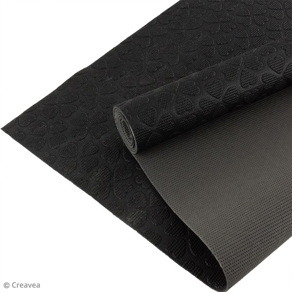 Coupon de tissu anti-glisse Keep Me - Noir / Gris - 50 x 150 cm - Photo n°1