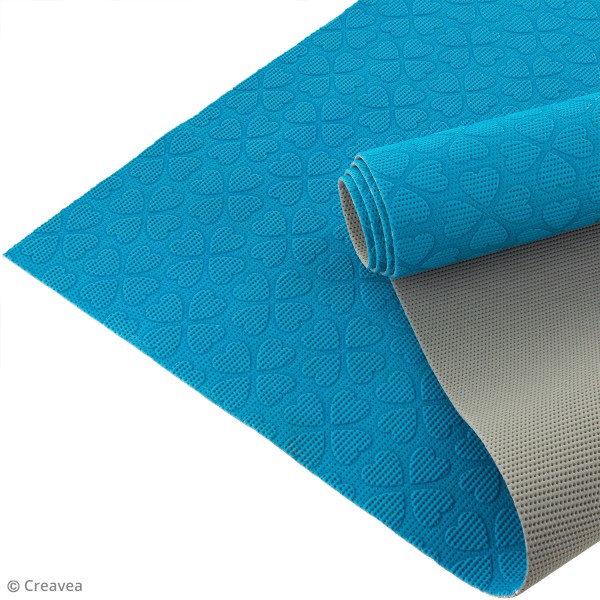 Coupon de tissu anti-glisse Keep Me - Bleu / Gris - 50 x 150 cm - Photo n°1