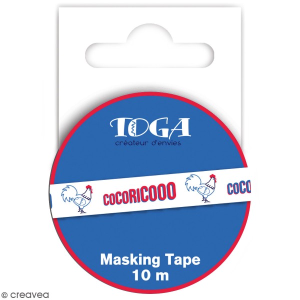 Masking tape Toga - Cocoricooo - 1,5 x 10 m - Photo n°1