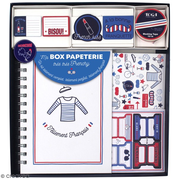 Kit Ma box papeterie - Frenchy - 9 pcs - Photo n°1