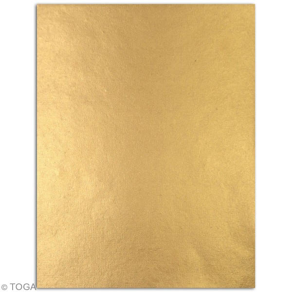 Papier recyclé l'Or de Bombay - Bleu et or - 27,8 x 21,6 cm - 6 feuilles - Photo n°4