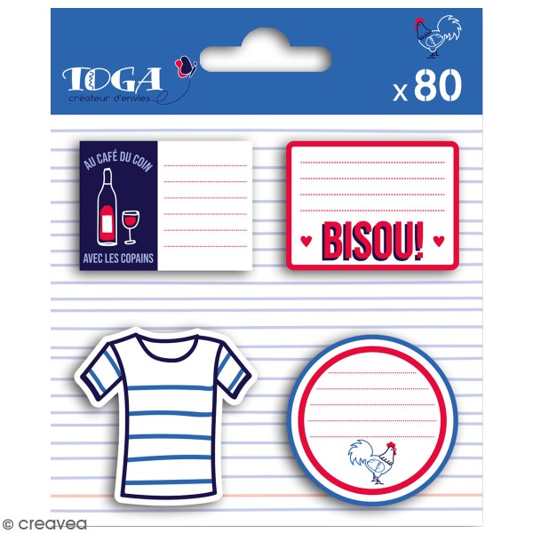 Notes repositionnables Toga - Frenchy - 80 pcs - Photo n°1