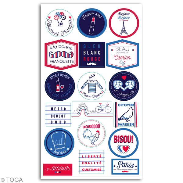 Stickers Toga - Frenchy - 18 pcs - Photo n°3
