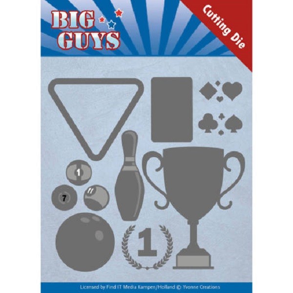 Matrice de découpe Yvonne Creations - Big Guys - Play to win - 18 pcs - Photo n°1