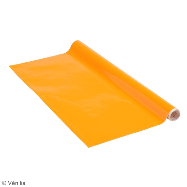 Adhésif brillant Venilia Basicline - Orange - 150 x 45 cm - Photo n°3