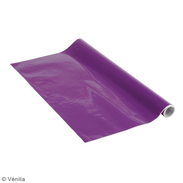 Adhésif brillant Venilia Basicline - Violet - 150 x 45 cm - Photo n°3