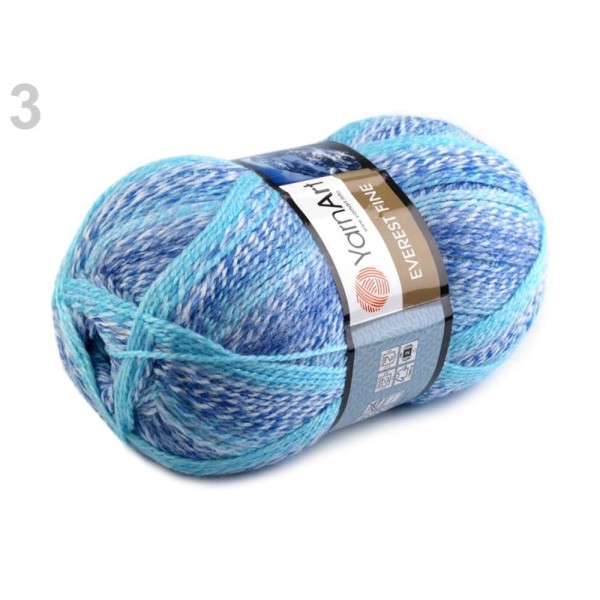 1pc 3 (8035) Bleu clair à Tricoter 200g Everest Fine, Tricot, Crochet, Broderie, Mercerie, - Photo n°1