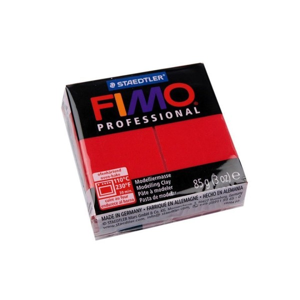 1pc Rouge Foncé FIMO Professional 85g, - le Modelage de l'Argile, de l'Artisanat et Loisirs - Photo n°1