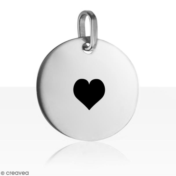 Tampon poinçon pour gravure métal - Coeur plein - 6 mm - Photo n°2