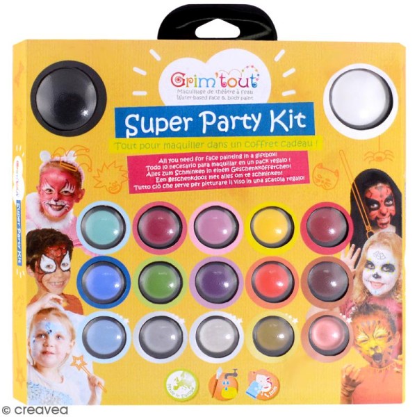 Kit de maquillage Super Party Kit - 17 couleurs et 14 accessoires - Photo n°1