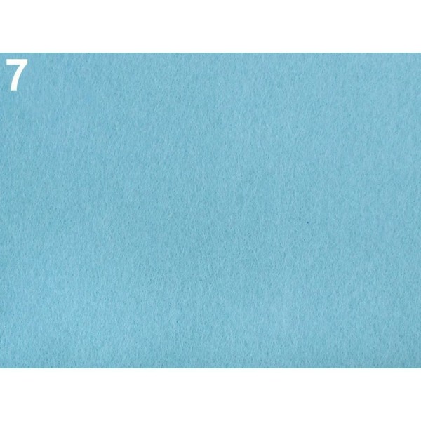 1m 7 Bleu Azur Feutre Tissu, le Feutre, le Liège, la Toison d'Autres Tissus - Photo n°1