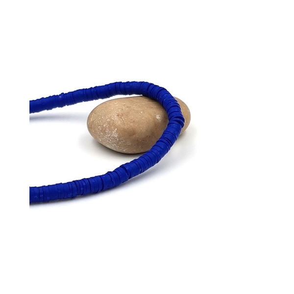 380 Perles Heishi 6mm Couleur Bleu Foncé - Photo n°1