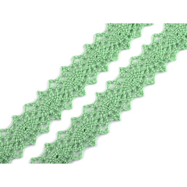 27m Vert Pastel en Coton Léger Dentelle Garniture Largeur 12mm, Et de la Literie, de Madère, de la M - Photo n°1