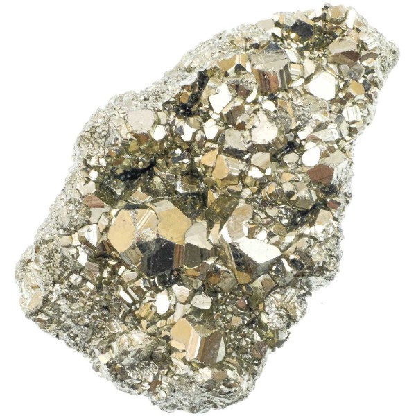 Pyrite cristallisée brute - 84 grammes. - Photo n°2
