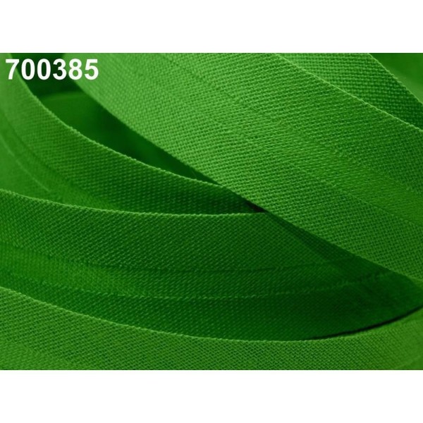 25m 700 385 Classique Vert Seul Pli de Biais de Coton Largeur: 20 mm, Et d'Autres de Bande Pliée, Me - Photo n°1