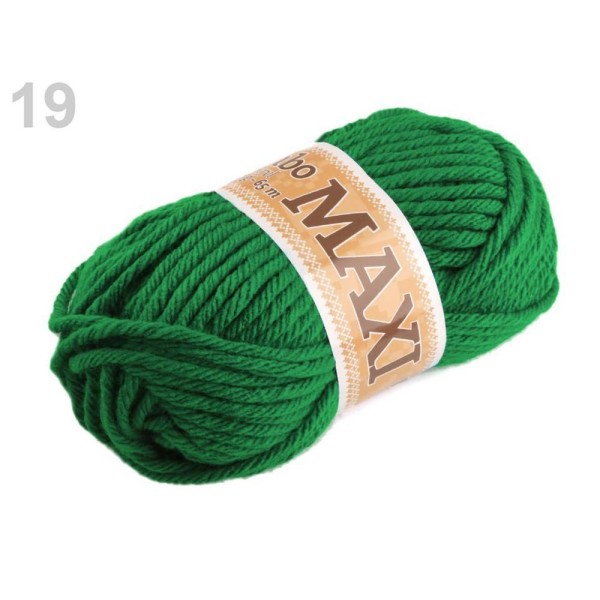1pc 19 (987) Vert du Fil à Tricoter Jumbo Maxi 100g, Tricot, Crochet, Broderie, Mercerie, - Photo n°1